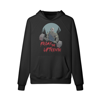 FRIDAY THE LIFTEENTH- Hoodie-Black-League of Lifters