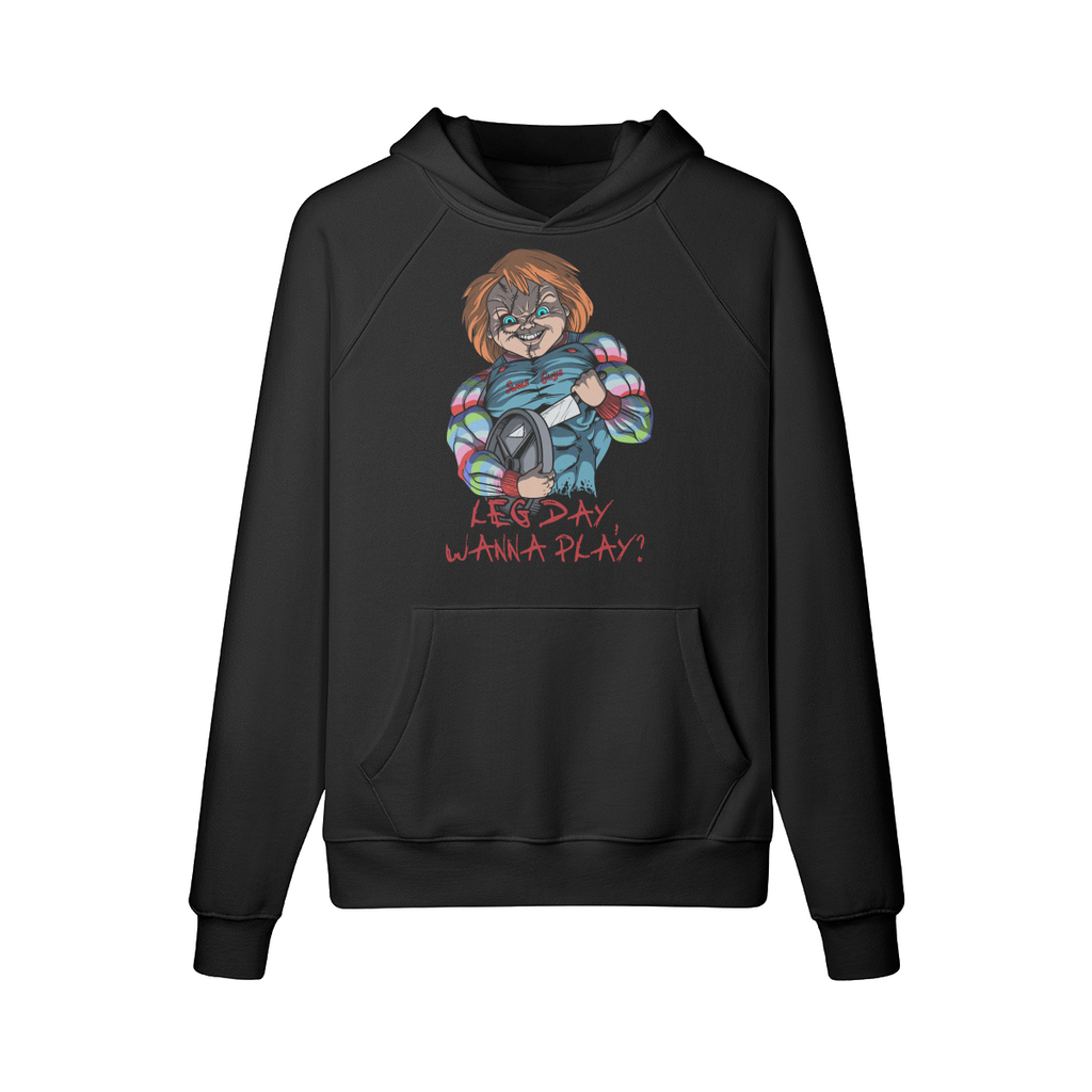 LEG DAY WANNA PLAY?- Hoodie-Black-League of Lifters