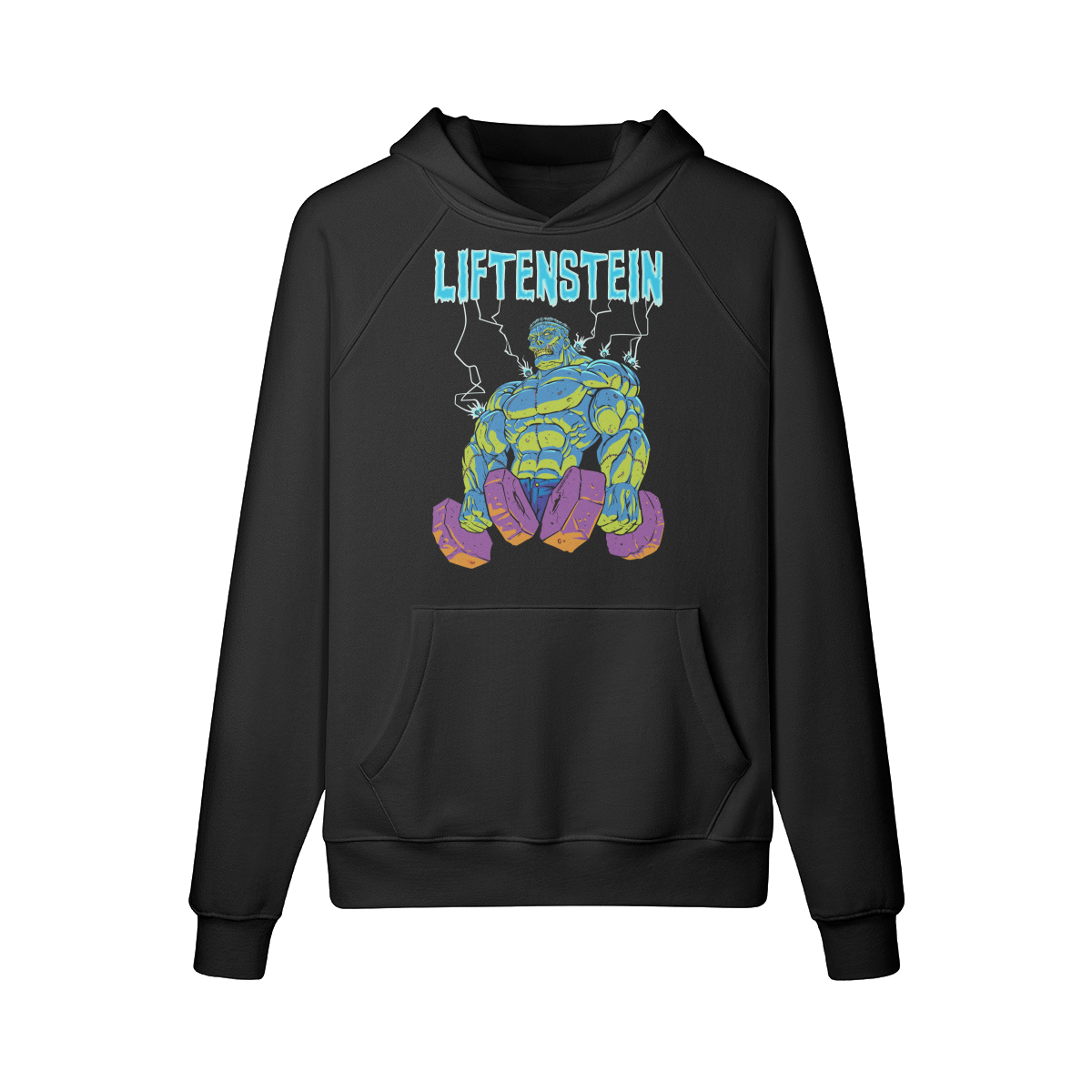 LIFTENSTEIN- Hoodie-Black-League of Lifters