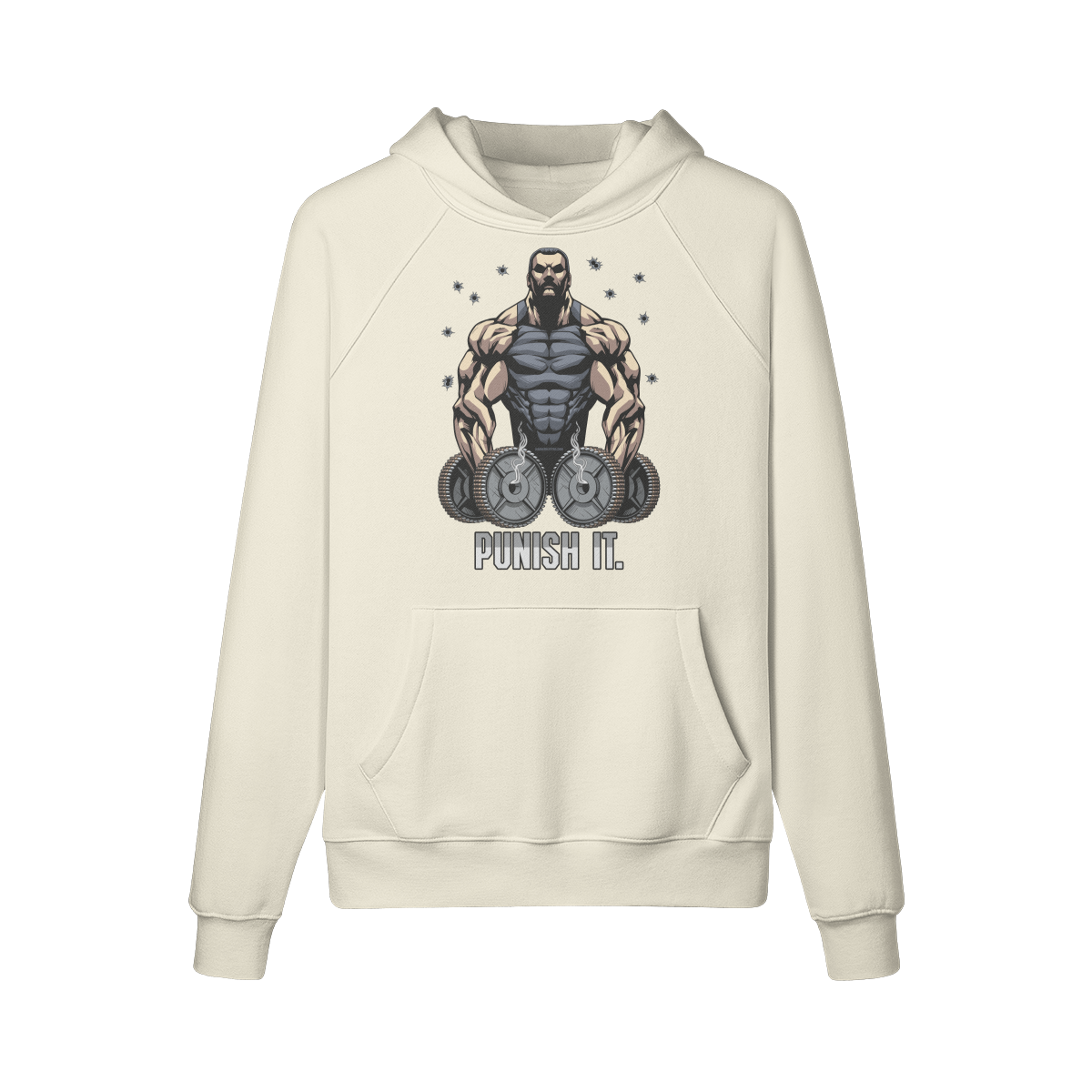 PUNISH IT- Hoodie-Rice Apricot-League of Lifters