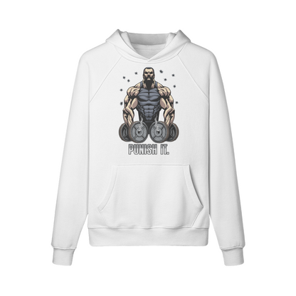 PUNISH IT- Hoodie-White-League of Lifters