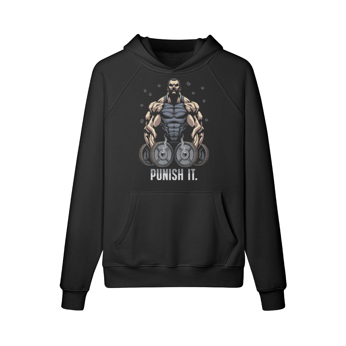 PUNISH IT- Hoodie-Black-League of Lifters