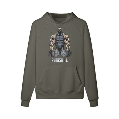 PUNISH IT- Hoodie-Charcoal Grey-League of Lifters
