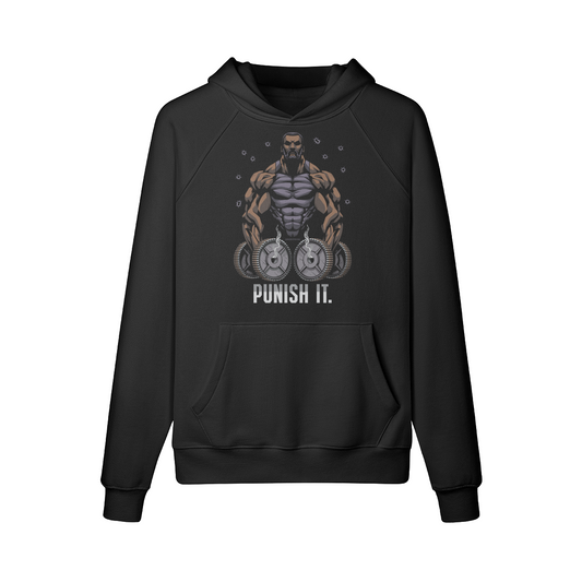 PUNISH IT (BEARD)- Hoodie-Black-League of Lifters