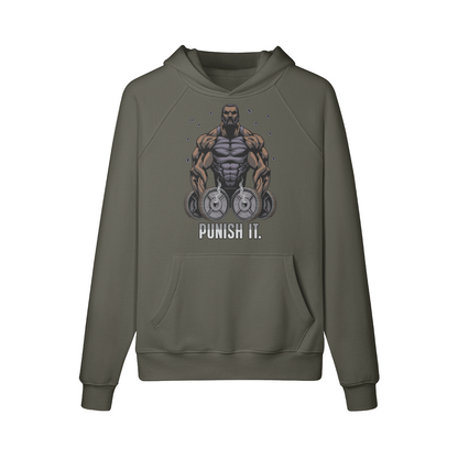 PUNISH IT (BEARD)- Hoodie-Charcoal Grey-League of Lifters