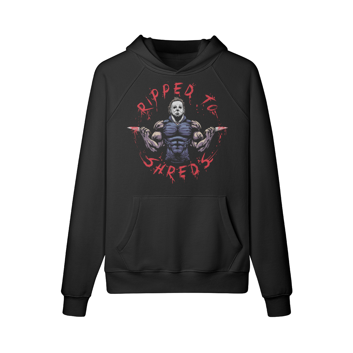 RIPPED TO SHREDS- Hoodie-Black-League of Lifters