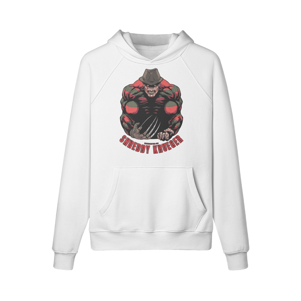 SHREDDY KRUEGER- Hoodie-White-League of Lifters