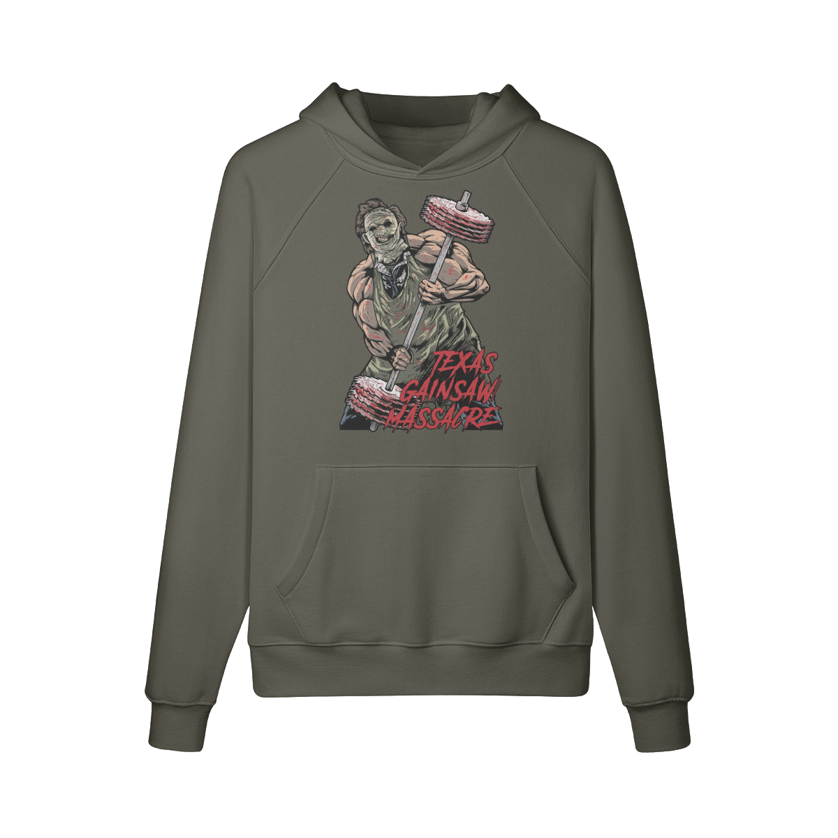 TEXAS GAINSAW MASSACRE- Hoodie-Charcoal Grey-League of Lifters