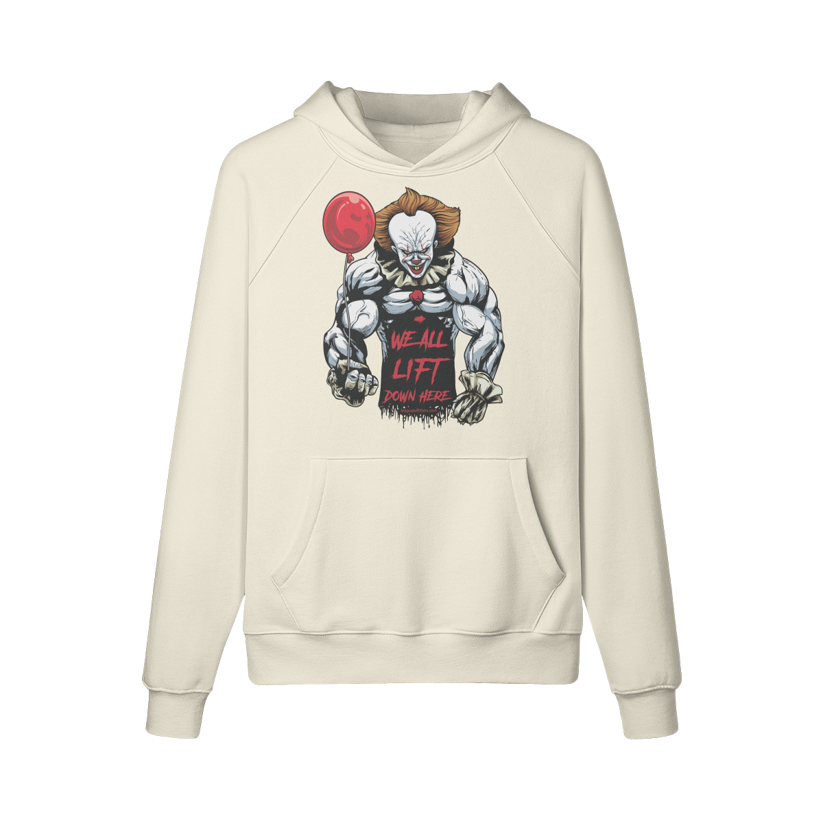 WE ALL LIFT DOWN HERE (BALLOON)- Hoodie-Rice Apricot-League of Lifters