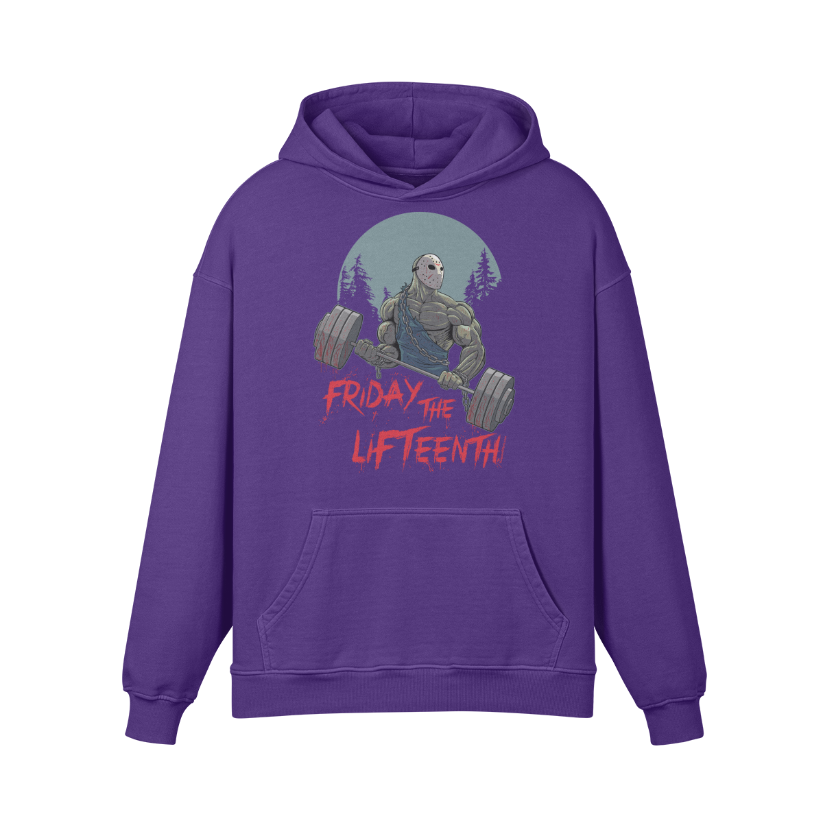FRIDAY THE LIFTEENTH- Oversized Hoodie-Purple Haze-League of Lifters