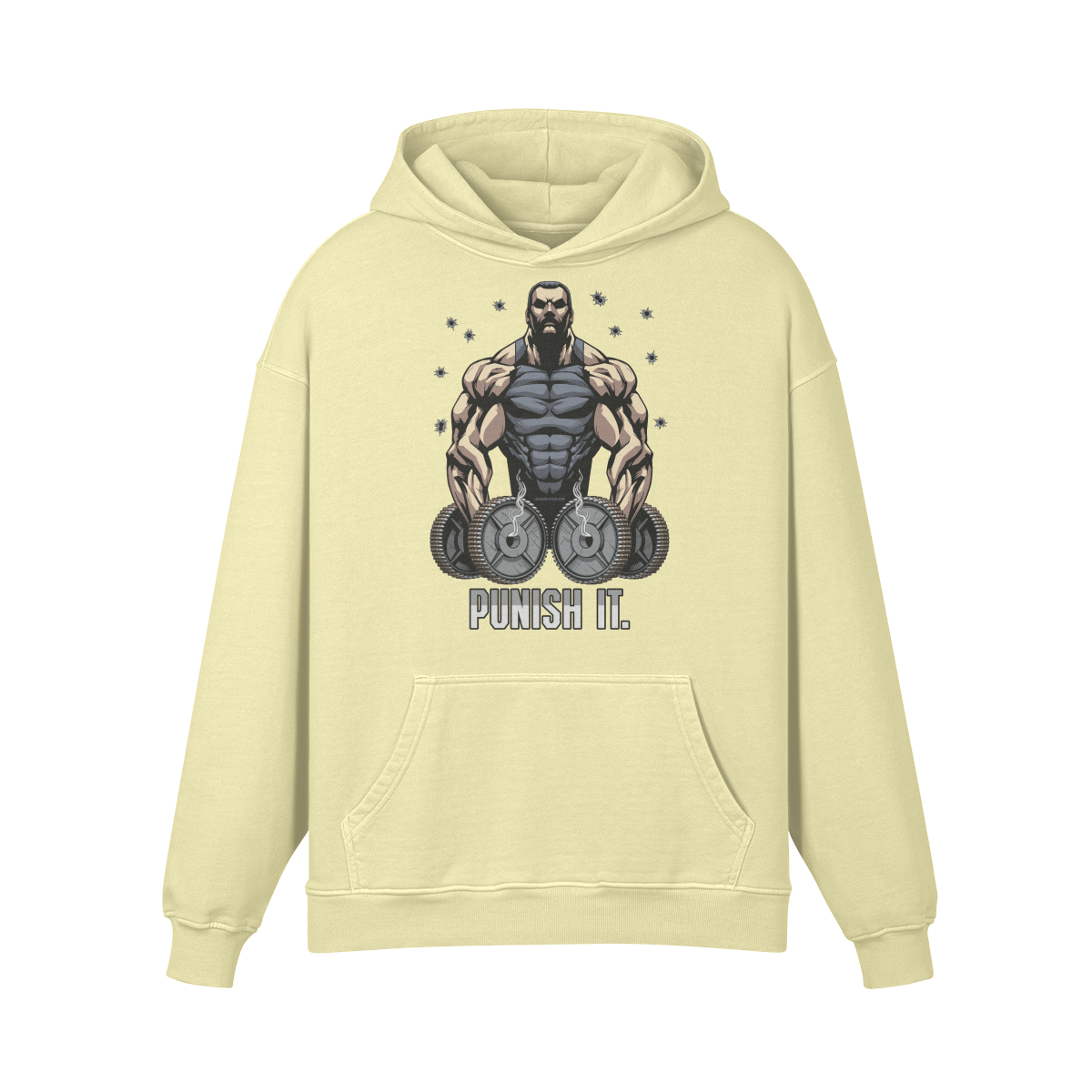 PUNISH IT- Oversized Hoodie-Pale Spring Bud-League of Lifters
