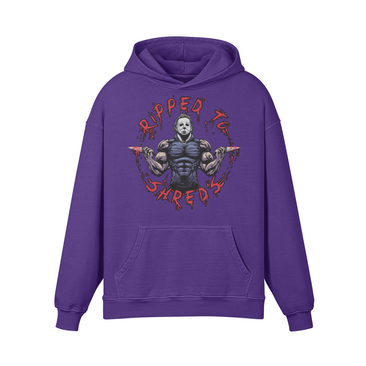 RIPPED TO SHREDS- Oversized Hoodie-Purple Haze-League of Lifters