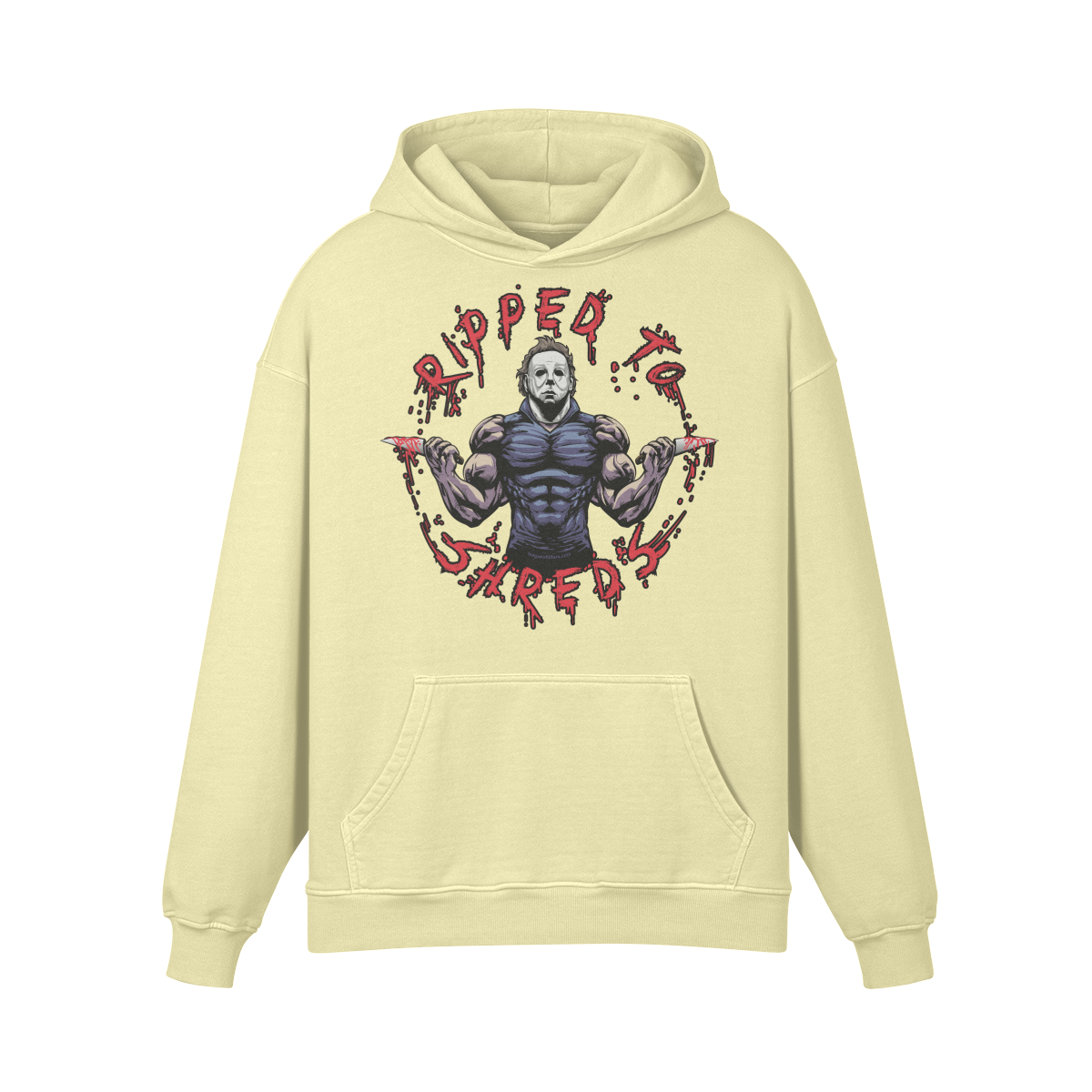 RIPPED TO SHREDS- Oversized Hoodie-Pale Spring Bud-League of Lifters