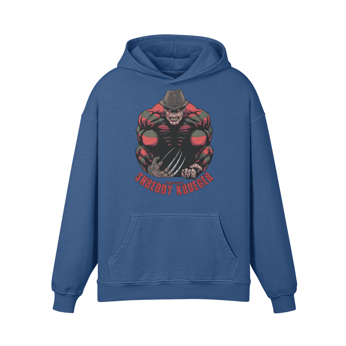 SHREDDY KRUEGER- Oversized Hoodie-Kashmir Blue-League of Lifters