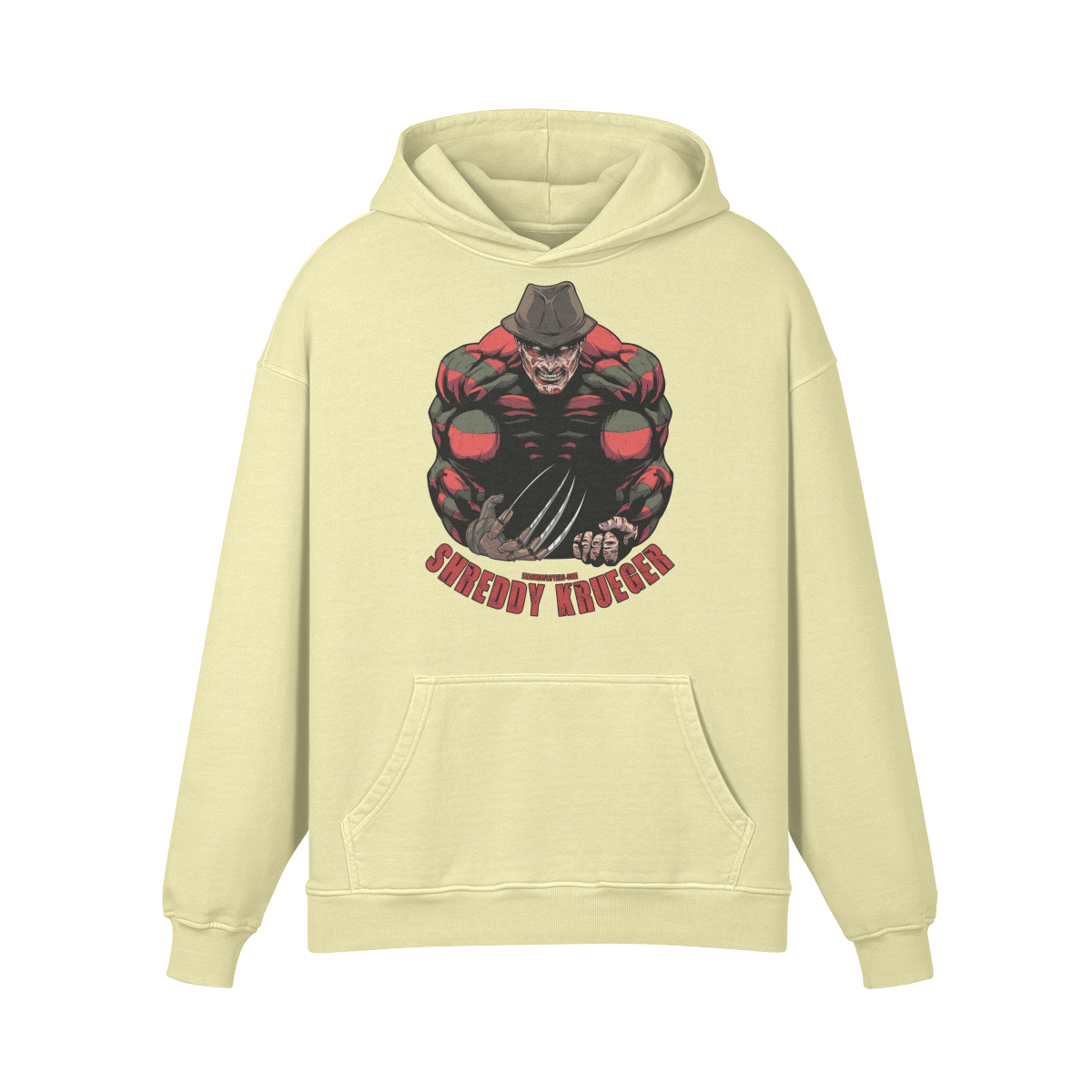 SHREDDY KRUEGER- Oversized Hoodie-Pale Spring Bud-League of Lifters