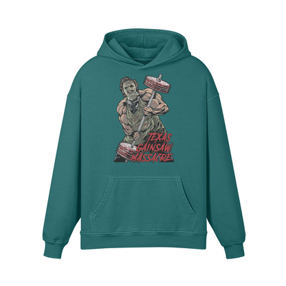 TEXAS GAINSAW MASSACRE- Oversized Hoodie-Blueish Green-League of Lifters
