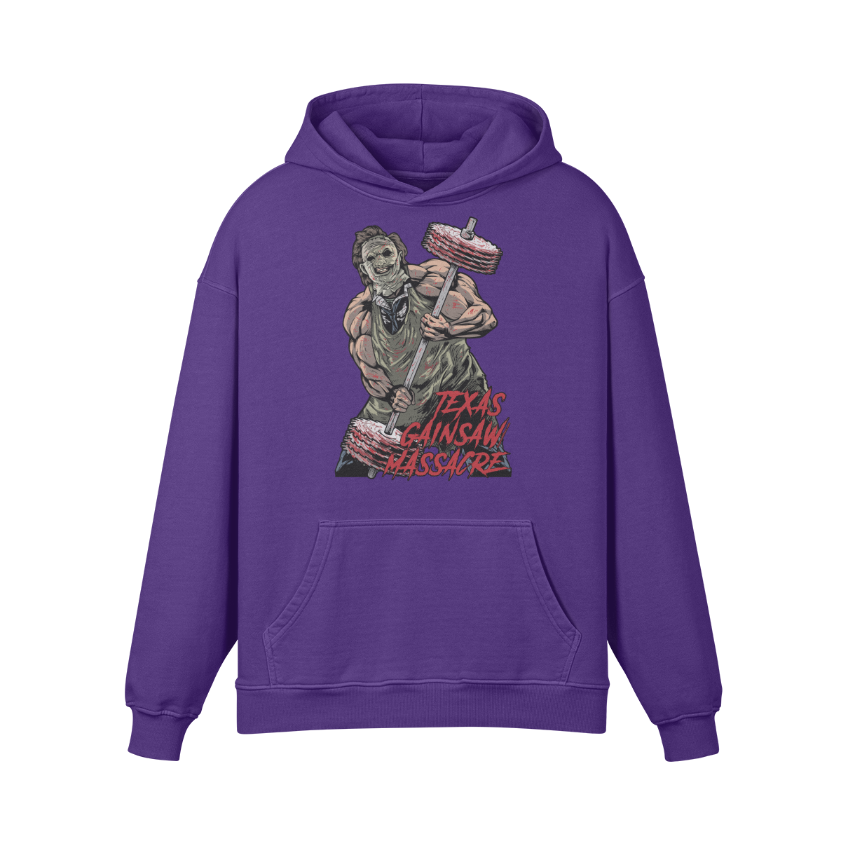 TEXAS GAINSAW MASSACRE- Oversized Hoodie-Purple Haze-League of Lifters