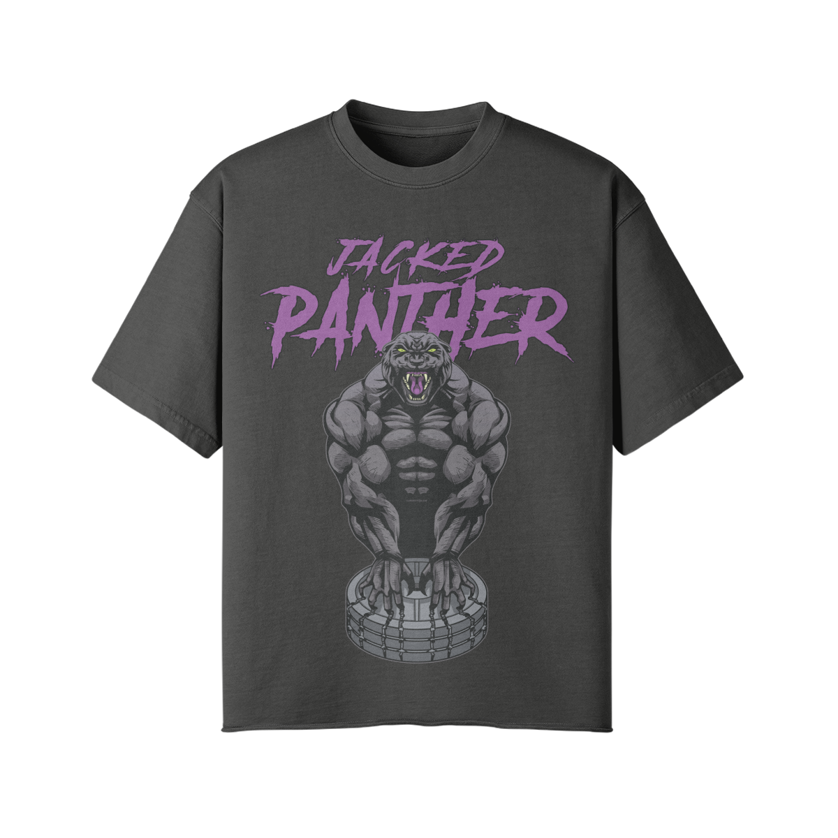 JACKED PANTHER- Pump Top-Dark Gray-League of Lifters