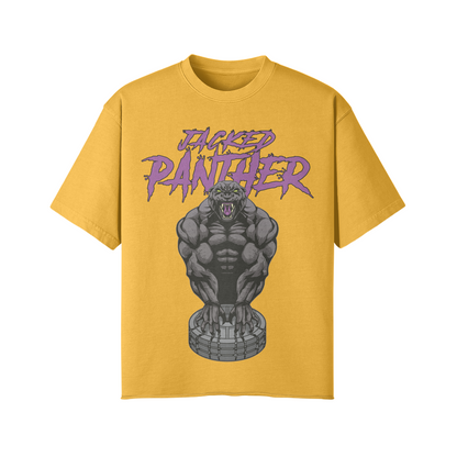 JACKED PANTHER- Pump Top-Vintage Yellow-League of Lifters