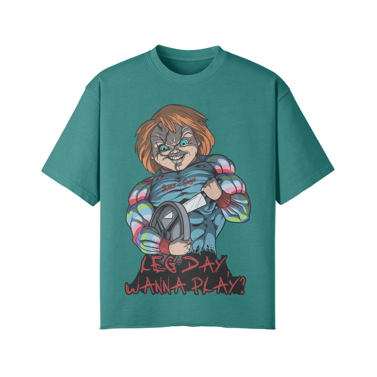 LEG DAY WANNA PLAY?- Pump Top-Vintage Green-League of Lifters