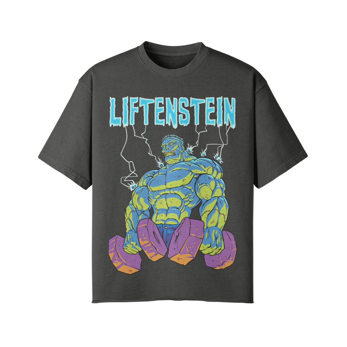 LIFTENSTEIN- Pump Top-Dark Gray-League of Lifters