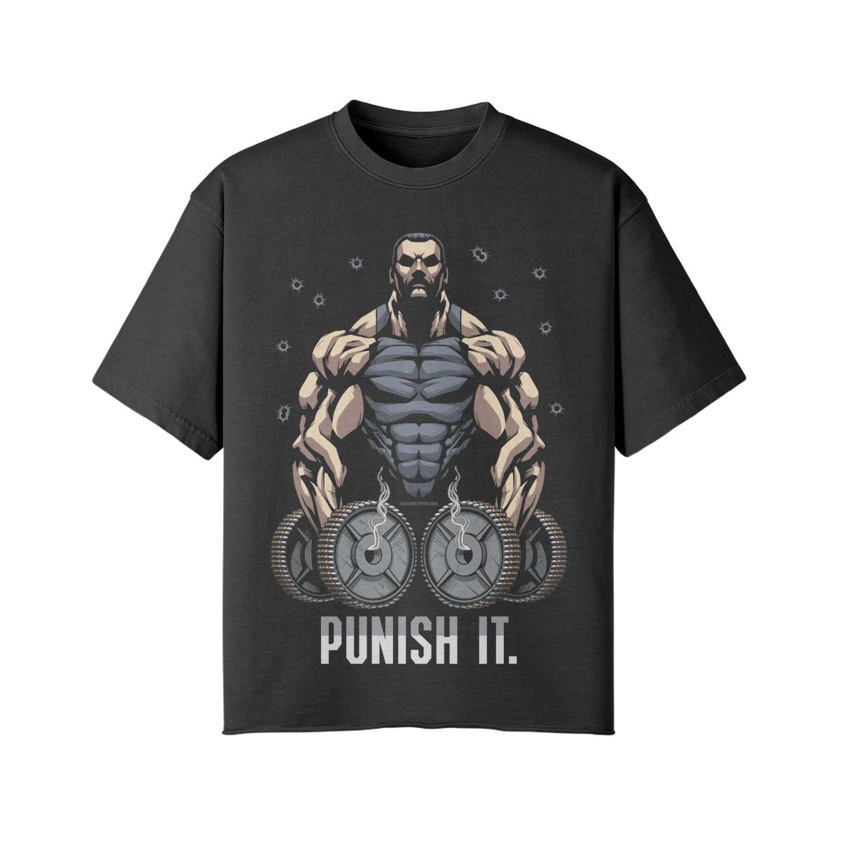 PUNISH IT- Pump Top-Snow Wash-League of Lifters