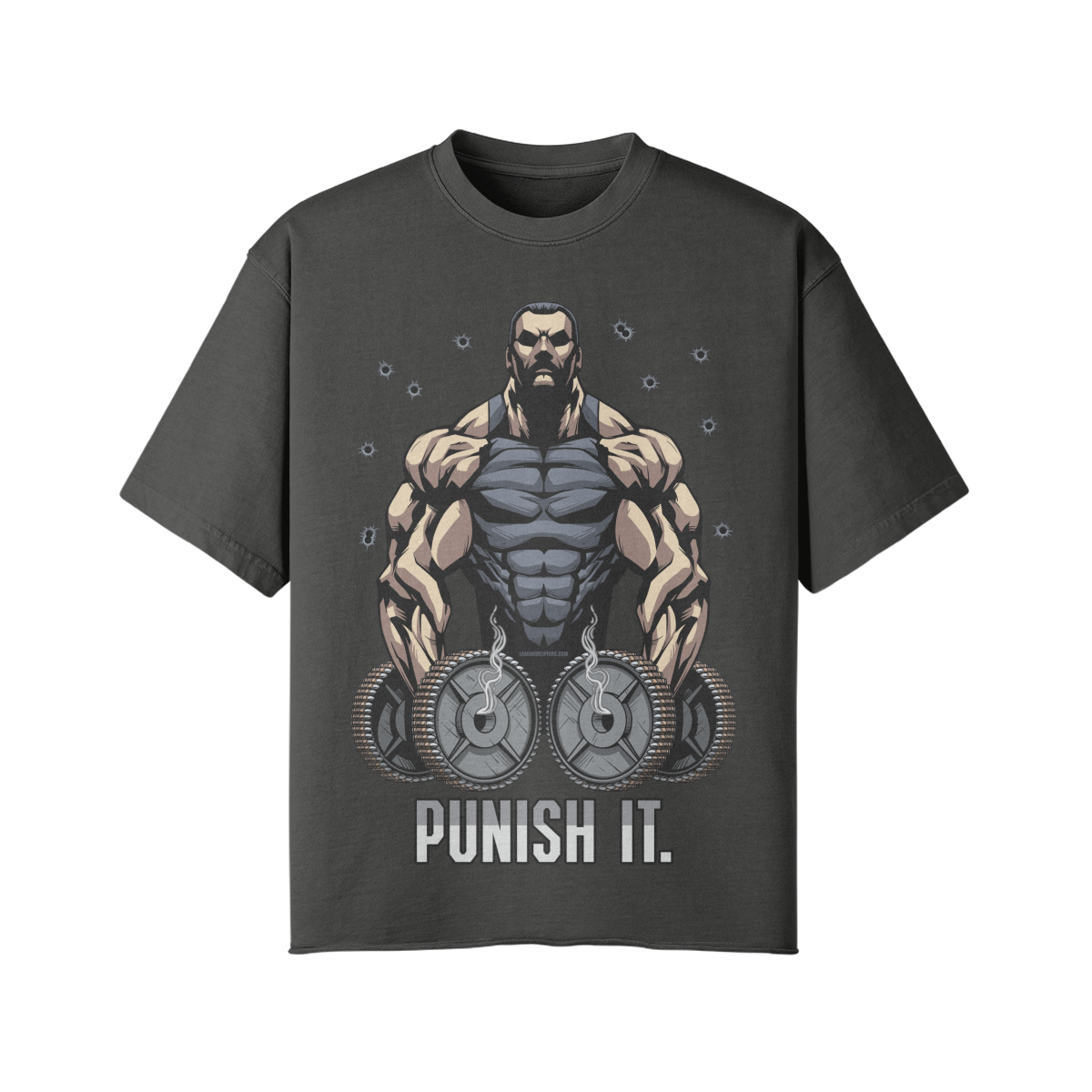 PUNISH IT- Pump Top-Dark Gray-League of Lifters