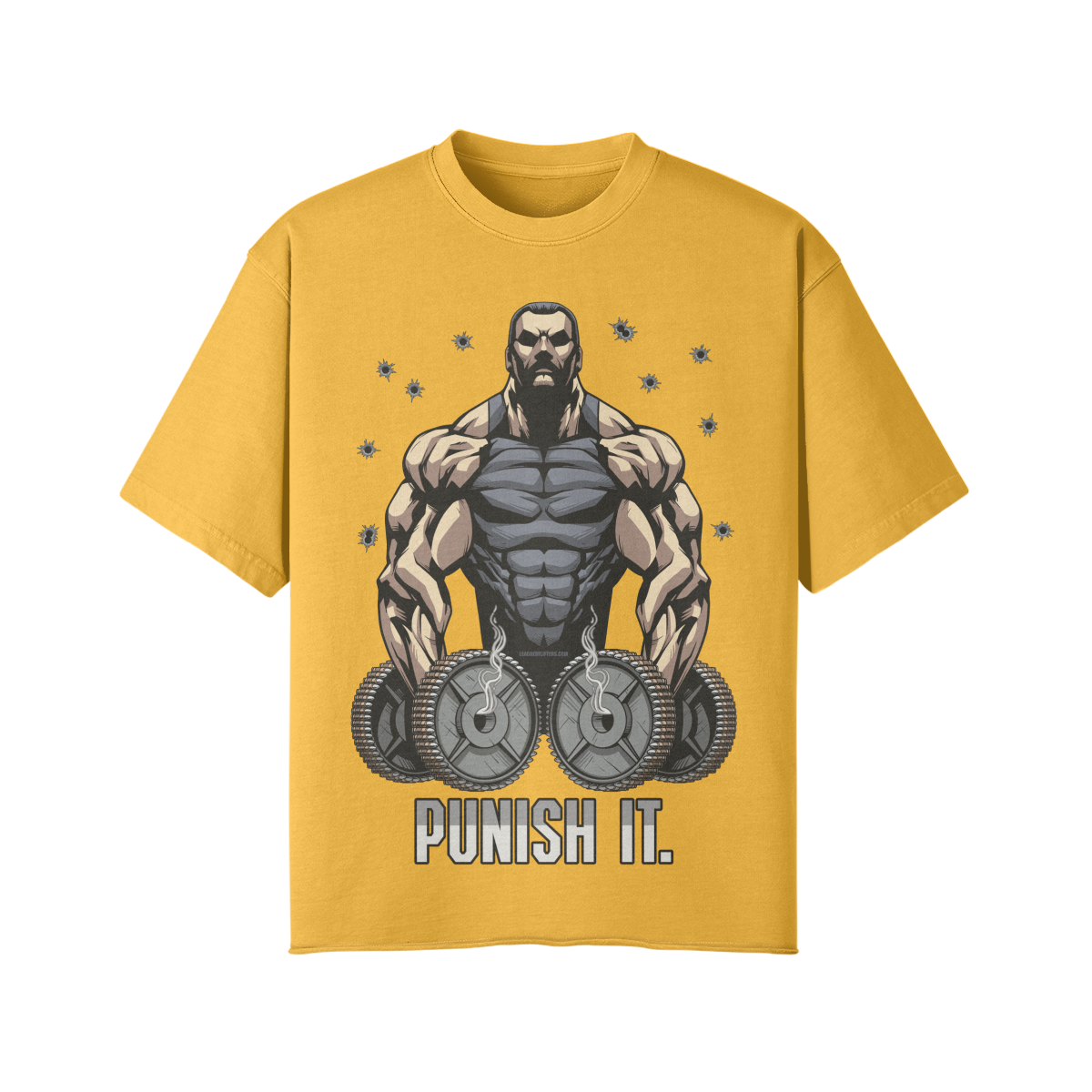 PUNISH IT- Pump Top-Vintage Yellow-League of Lifters