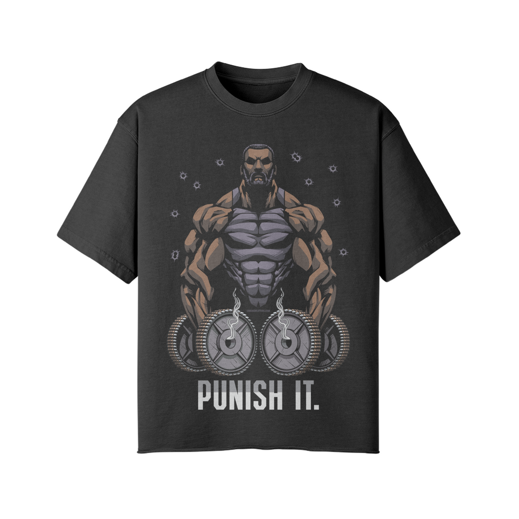 PUNISH IT (BEARD)- Pump Top-Snow Wash-League of Lifters