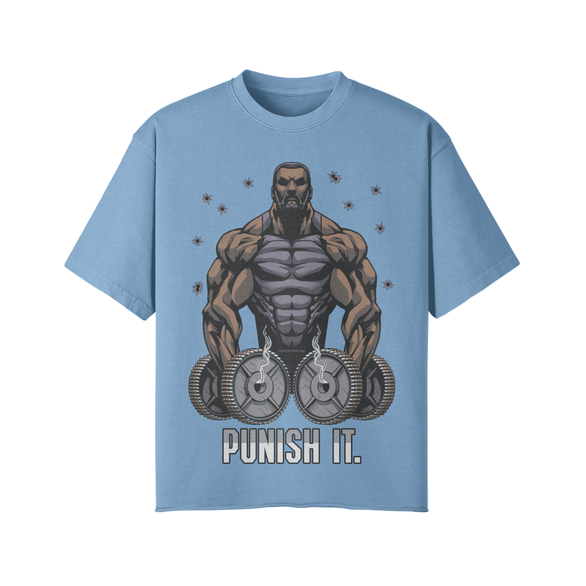 PUNISH IT (BEARD)- Pump Top-Medium Blue-League of Lifters
