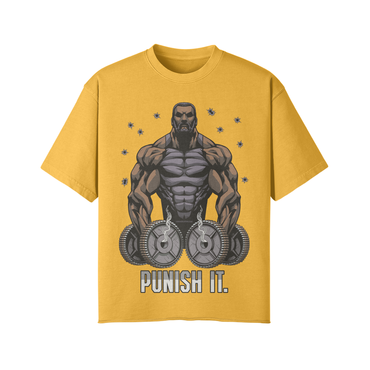 PUNISH IT (BEARD)- Pump Top-Vintage Yellow-League of Lifters