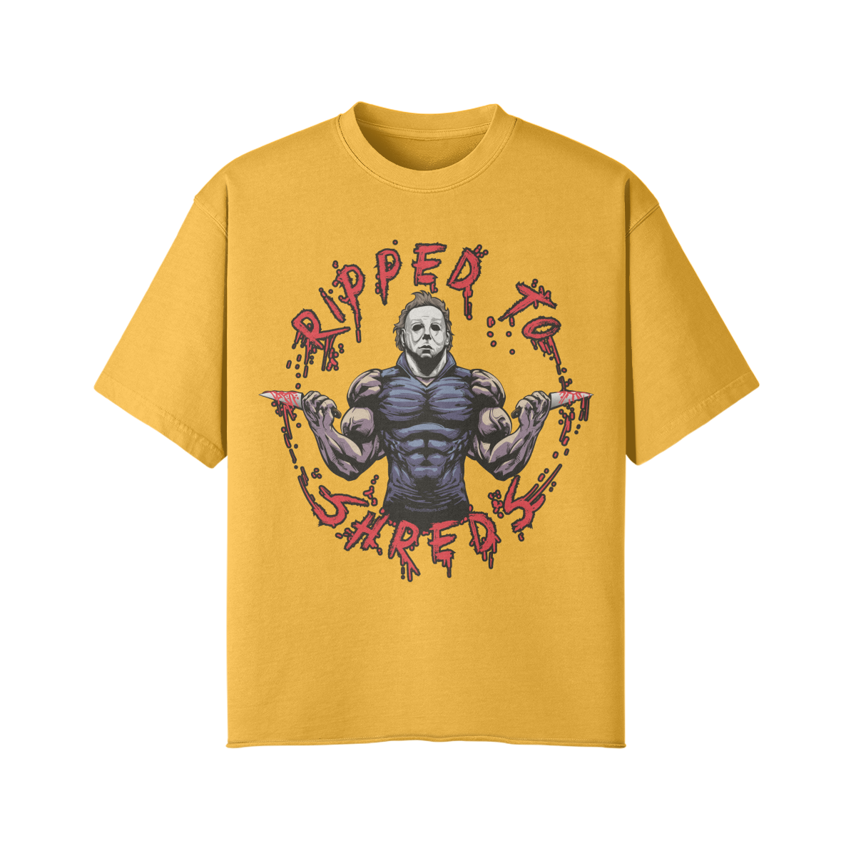 RIPPED TO SHREDS- Pump Top-Vintage Yellow-League of Lifters