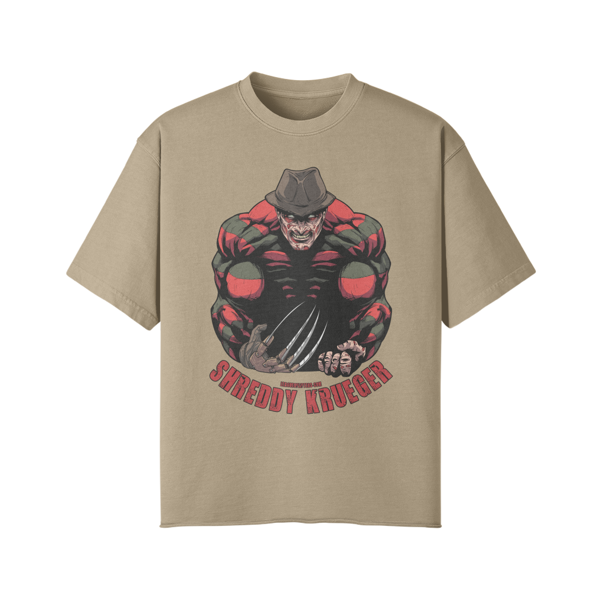 SHREDDY KRUEGER- Pump Top-Khaki-League of Lifters