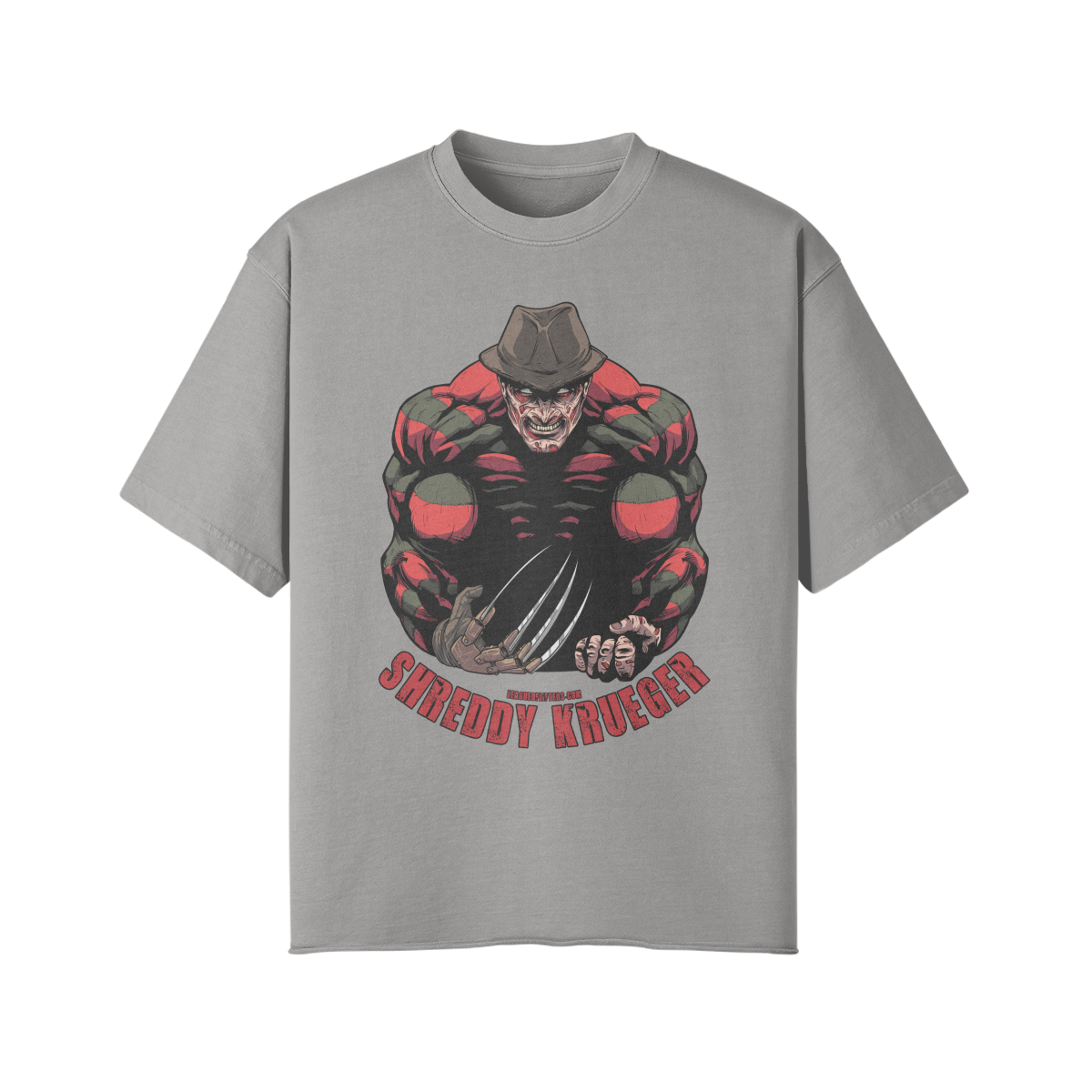 SHREDDY KRUEGER- Pump Top-Light Gray-League of Lifters