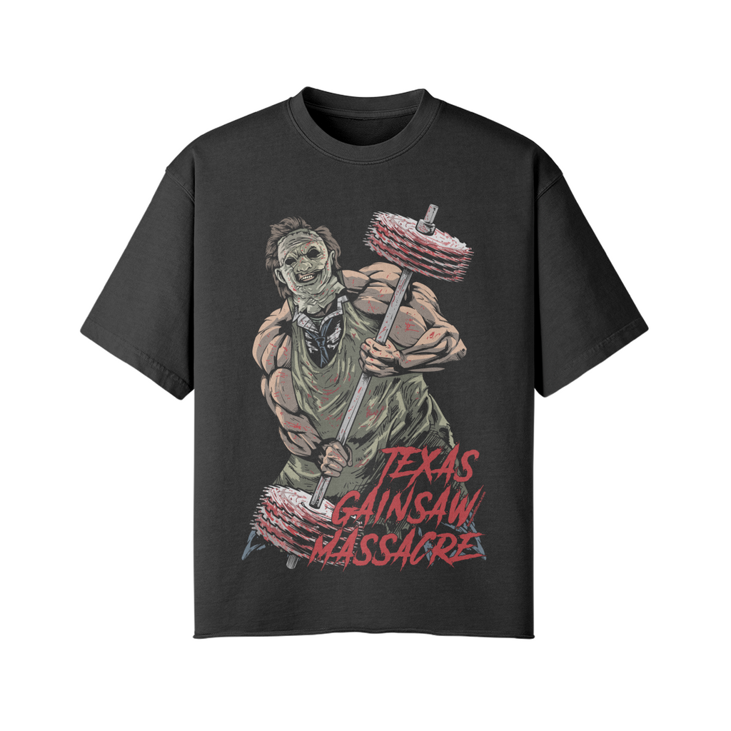 TEXAS GAINSAW MASSACRE- Pump Top-Snow Wash-League of Lifters