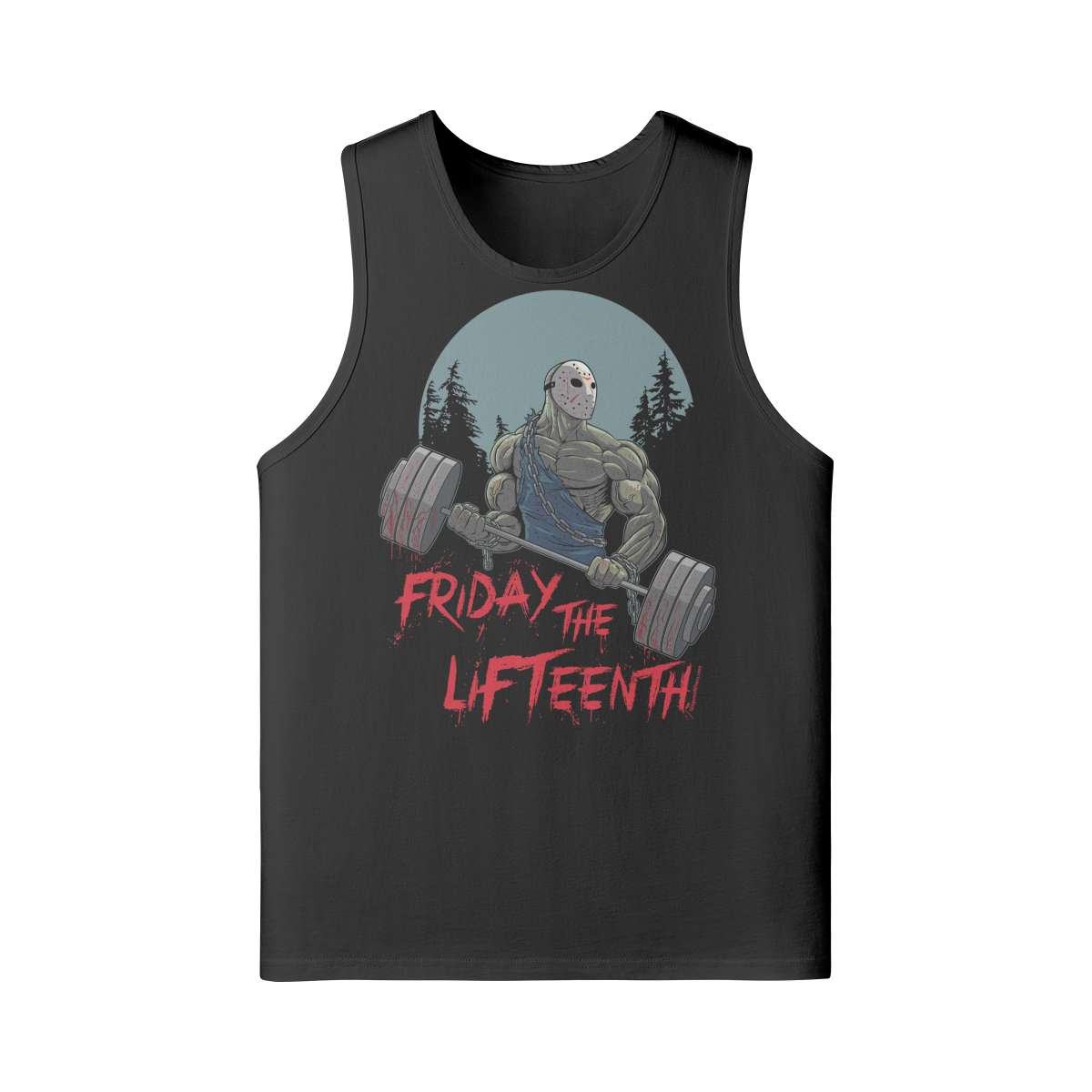 FRIDAY THE LIFTEENTH- Tank Top-Black-League of Lifters