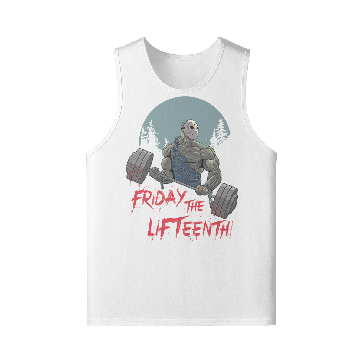 FRIDAY THE LIFTEENTH- Tank Top-White-League of Lifters