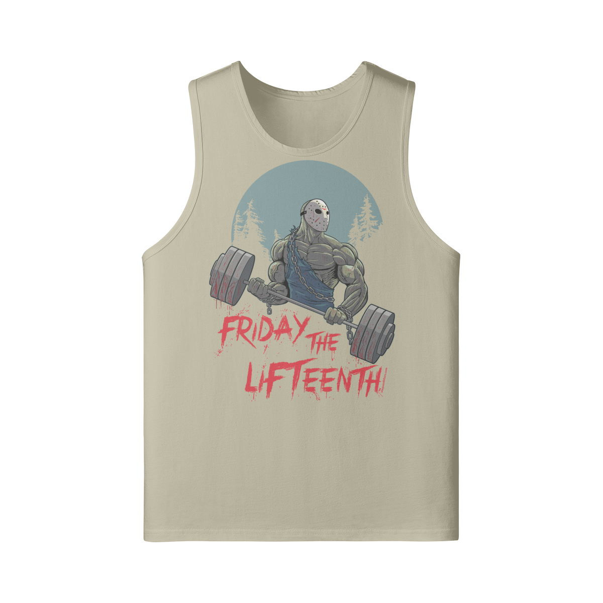 FRIDAY THE LIFTEENTH- Tank Top-Rice Apricot-League of Lifters