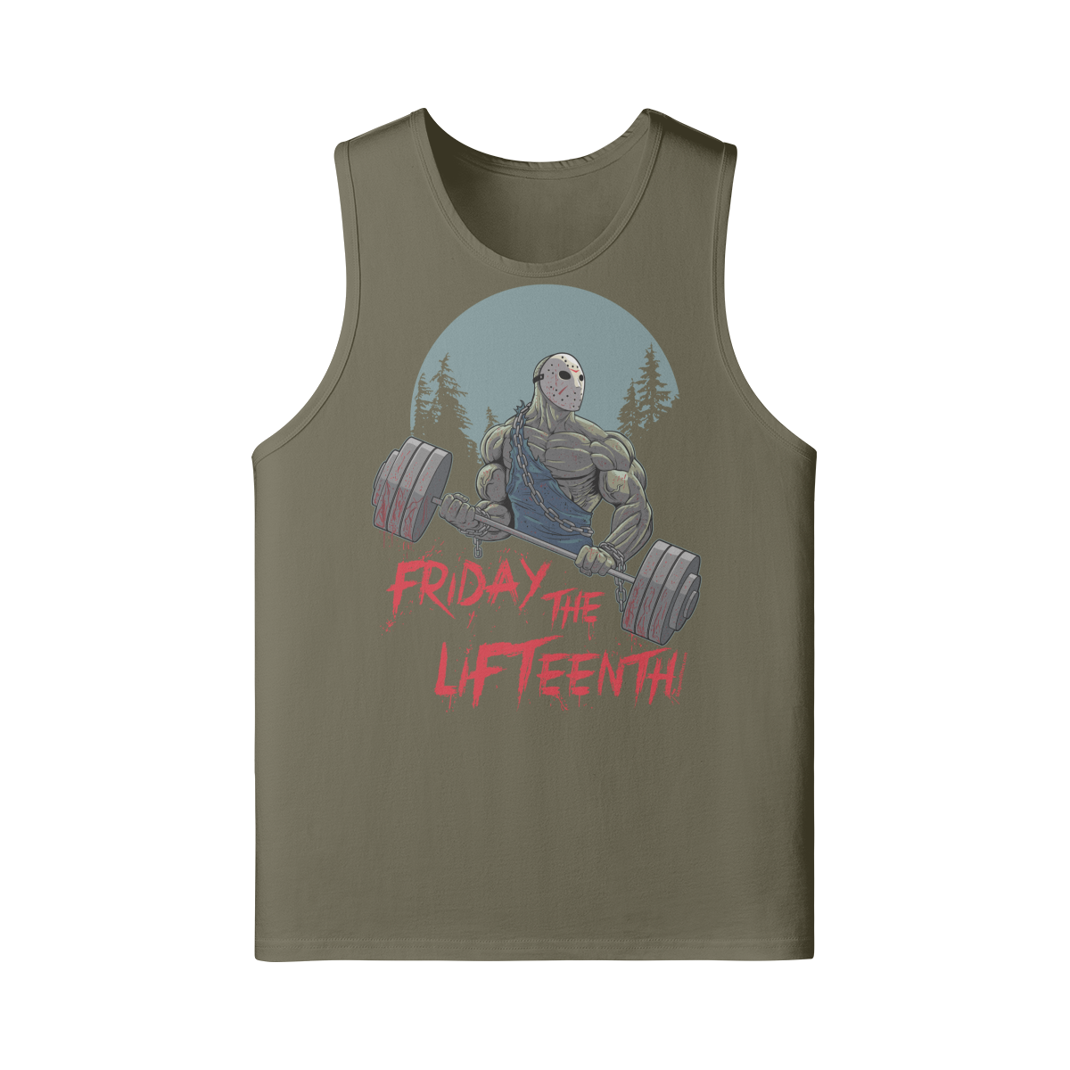 FRIDAY THE LIFTEENTH- Tank Top-Camel-League of Lifters
