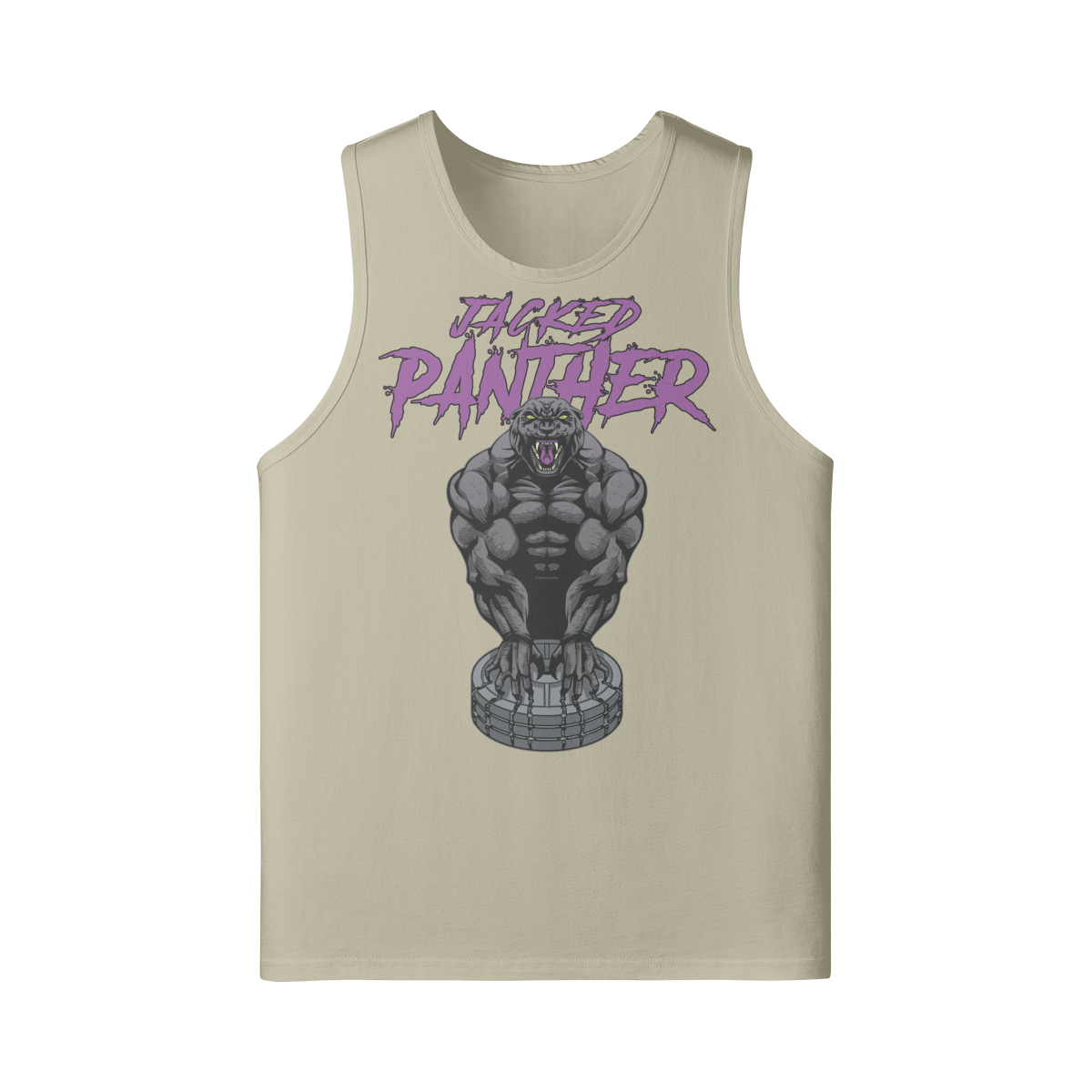 JACKED PANTHER- Tank Top-Rice Apricot-League of Lifters