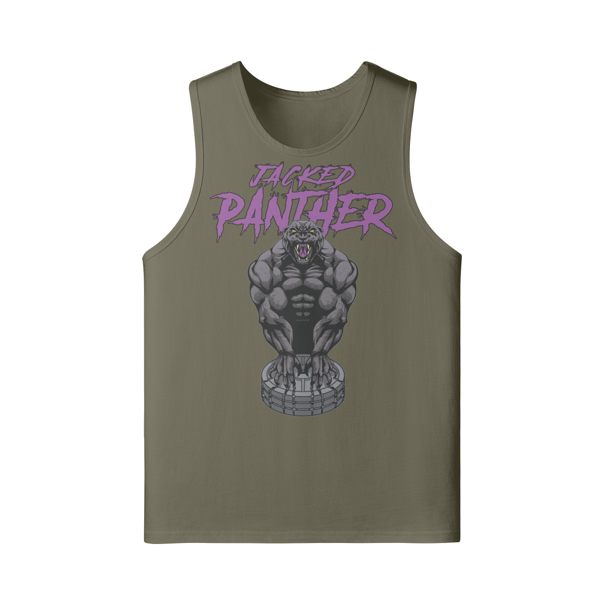 JACKED PANTHER- Tank Top-Camel-League of Lifters