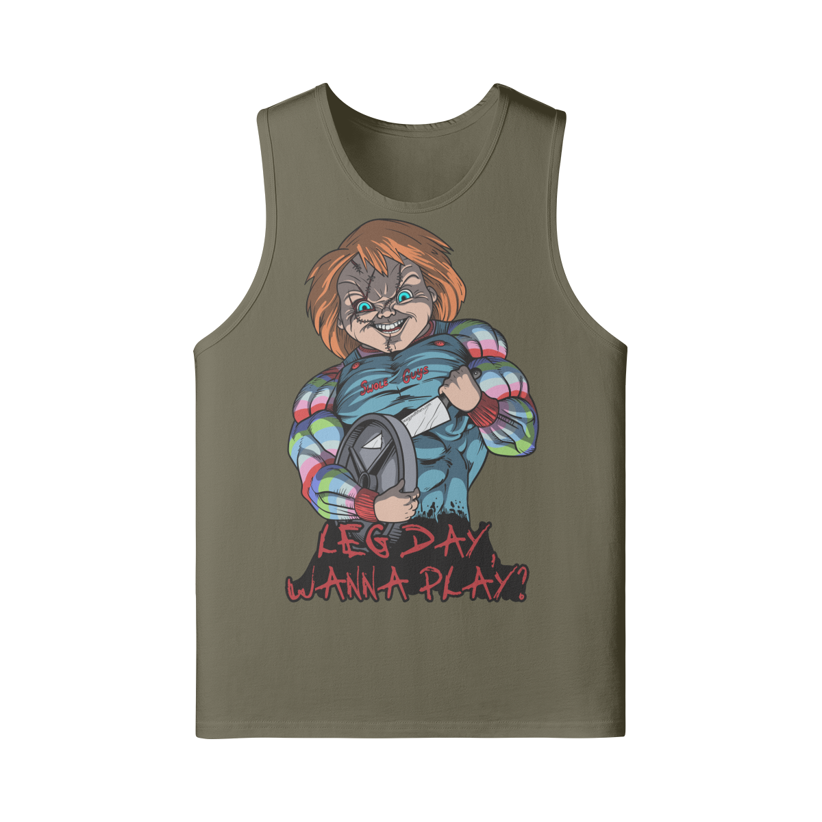 LEG DAY WANNA PLAY?- Tank Top-Camel-League of Lifters
