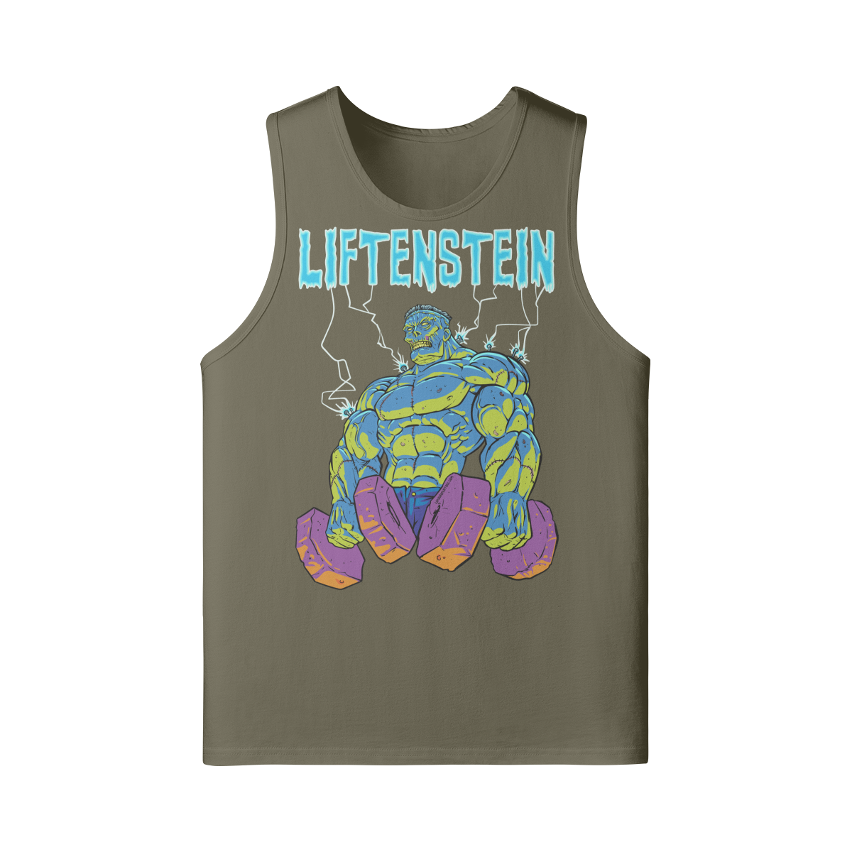 LIFTENSTEIN- Tank Top-Camel-League of Lifters