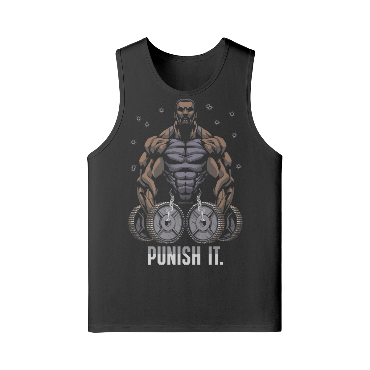 PUNISH IT (BEARD)- Tank Top-Black-League of Lifters