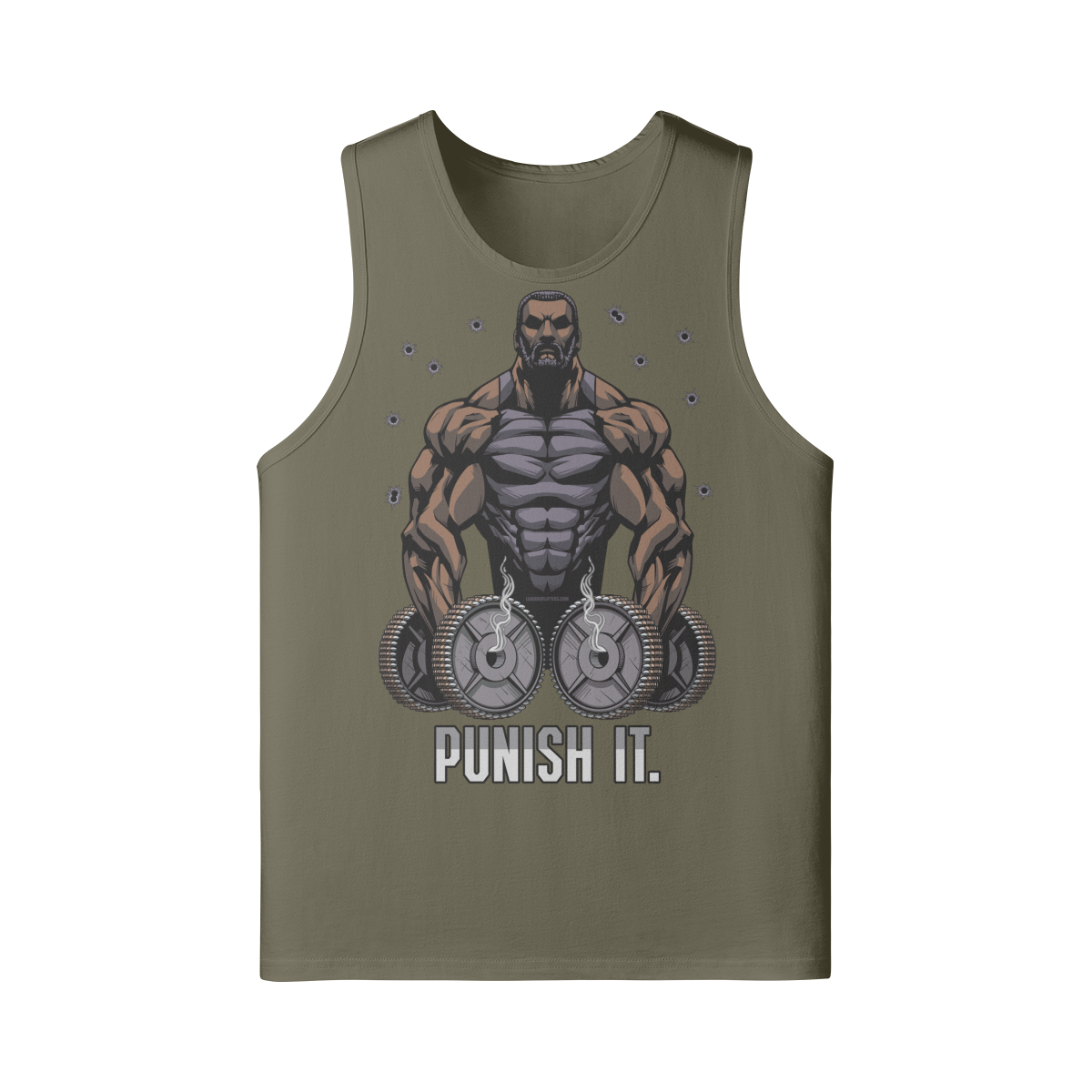 PUNISH IT (BEARD)- Tank Top-Camel-League of Lifters