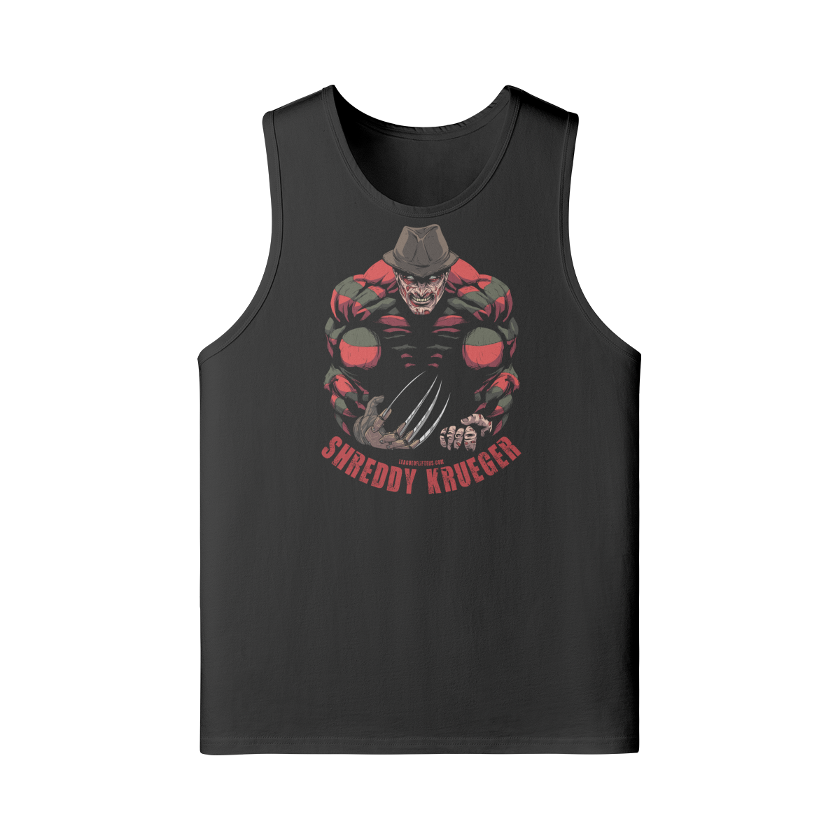 SHREDDY KRUEGER- Tank Top-Black-League of Lifters