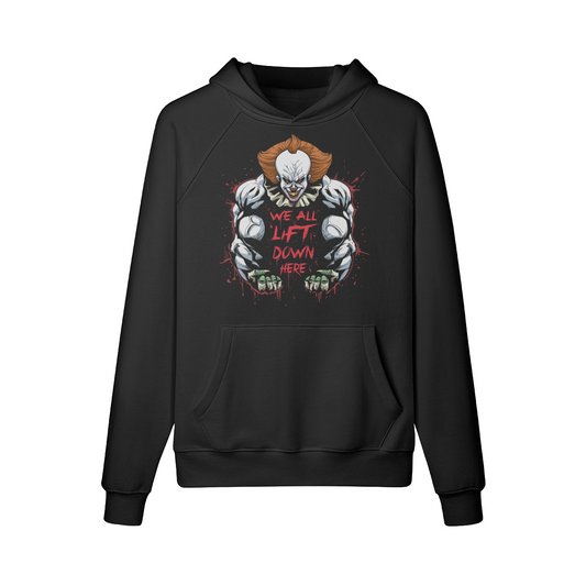 WE ALL LIFT DOWN HERE (CLASSIC)- Hoodie-Black-League of Lifters
