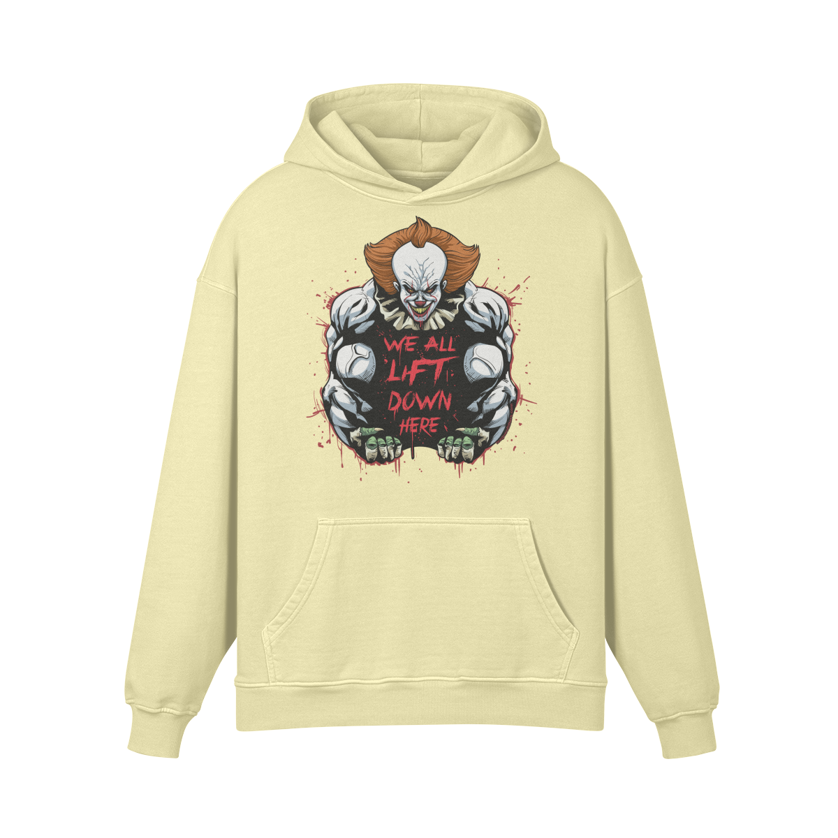 WE ALL LIFT DOWN HERE (CLASSIC)- Oversized Hoodie-Pale Spring Bud-League of Lifters