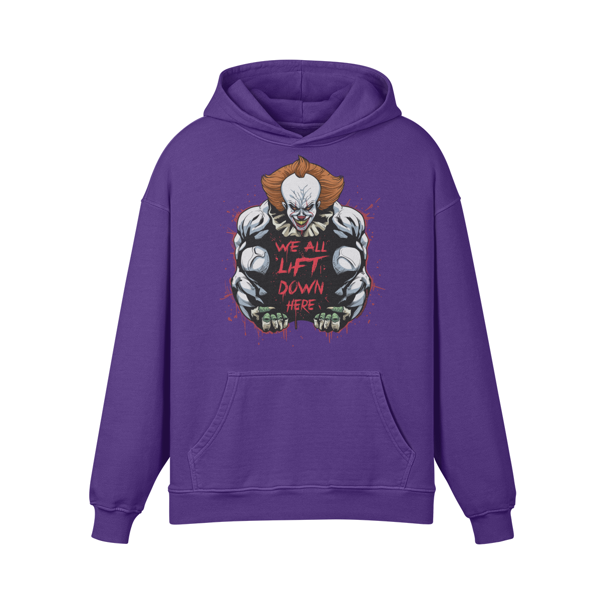 WE ALL LIFT DOWN HERE (CLASSIC)- Oversized Hoodie-Purple Haze-League of Lifters