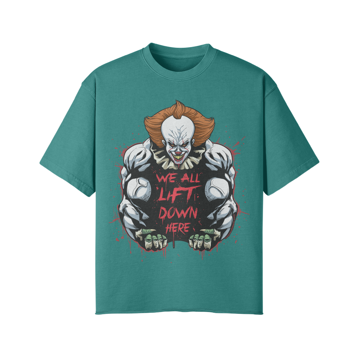 WE ALL LIFT DOWN HERE (CLASSIC)- Pump Top-Vintage Green-League of Lifters